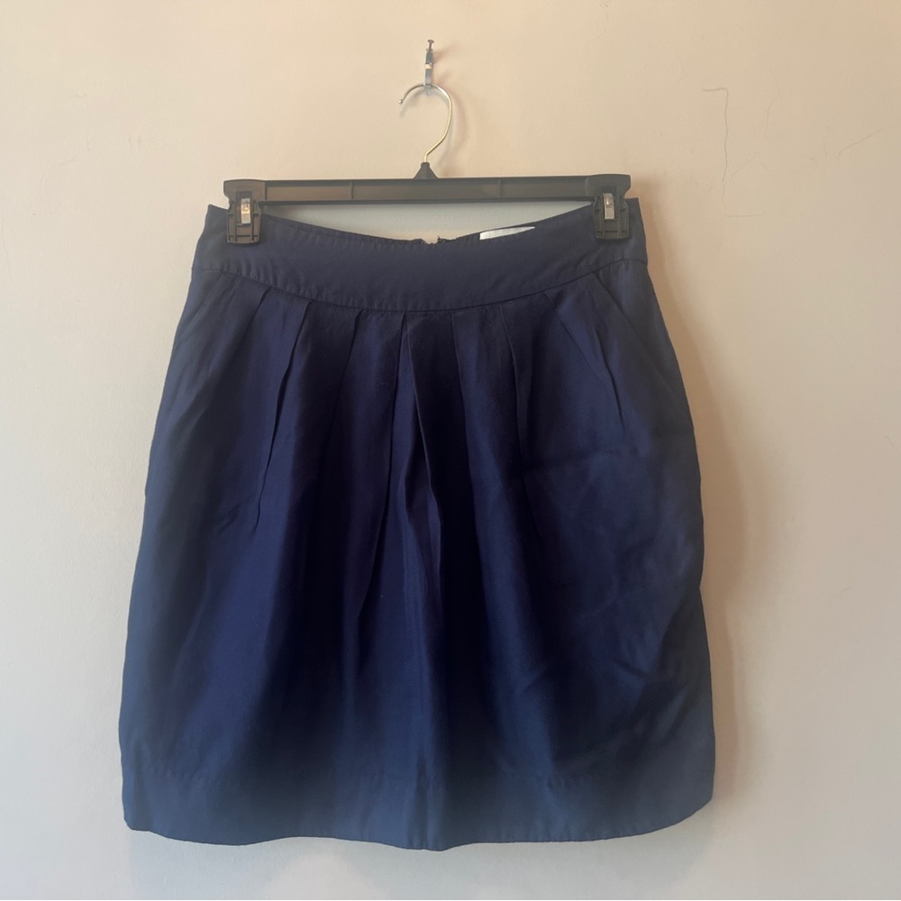 Anthropologie Odille Navy Skirt